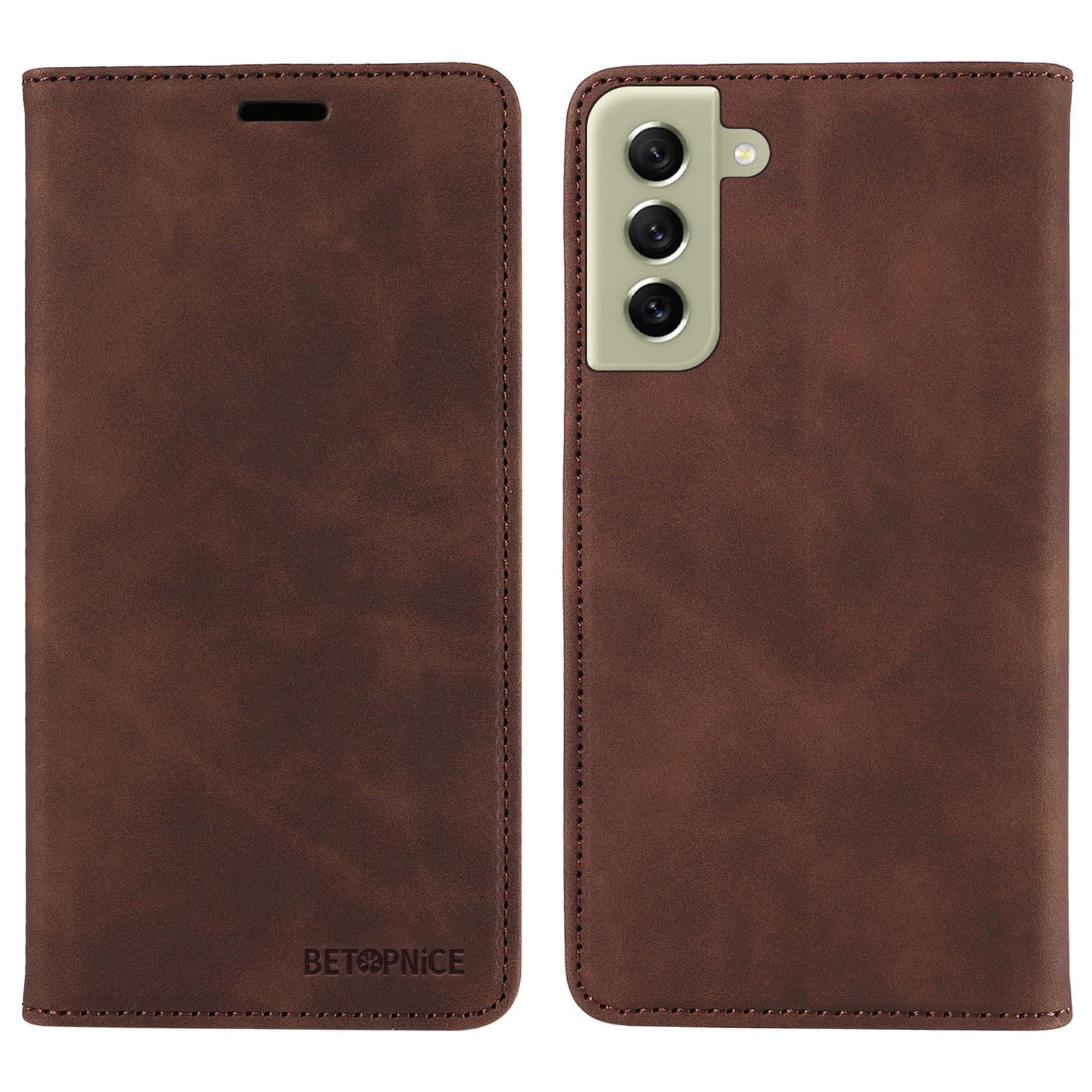 BETOPNICE 003 til Samsung Galaxy S21 FE 5G Flip Cover RFID-blokerende PU-læder pungholder telefonetui BETOPNICE 003 til Samsung Galaxy S21 FE 5G Flip Cover RFID-blokerende PU-læder pungholder telefonetui
